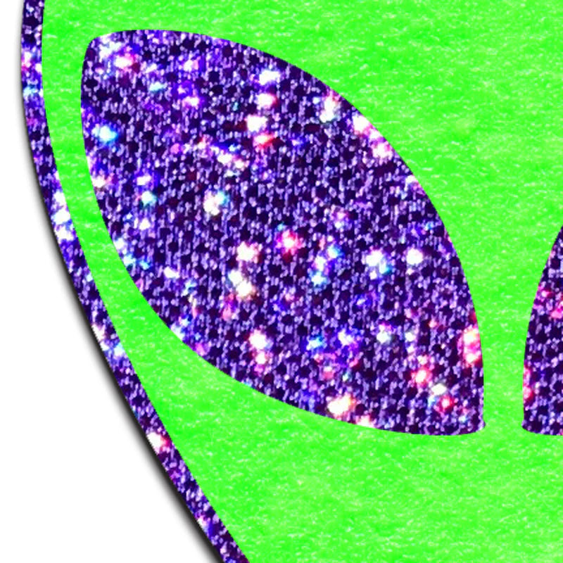 Alien: Glow-In-The-Dark with Glittering Purple Eyes Nipple Pasties by Pastease